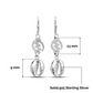 Better Jewelry .925 Sterling Silver Gye Nyame Cowrie Shells Earrings