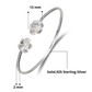Better Jewelry Flower .925 Sterling Silver West Indian Bangles (1 piece) (Made in USA)