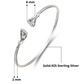 Better Jewelry Fist .925 Sterling Silver West Indian Bangles (Pair) (Made in USA)