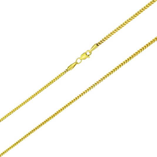 Better Jewelry 10K Gold 2mm Franco Chain