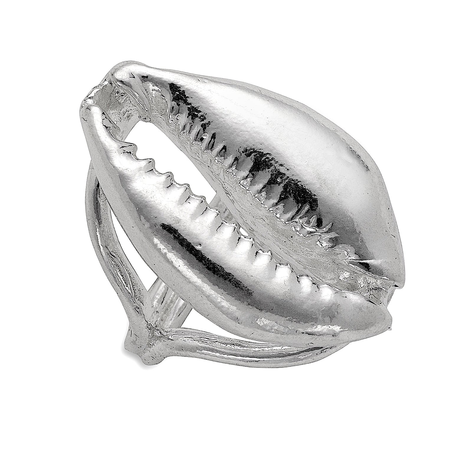 .925 Sterling Silver Cowrie Shell ring - Betterjewelry