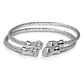 Better Jewelry FIST ENDS COILED ROPE WEST INDIAN BANGLES .925 STERLING SILVER (pair) (MADE IN USA)