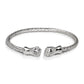 Better Jewelry FIST ENDS COILED ROPE WEST INDIAN BANGLE .925 STERLING SILVER (MADE IN USA)