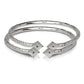 Better Jewelry Thick Pyramid Ends .925 Sterling Silver West Indian Bangles (Pair)