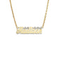 Better Jewelry Script Carved 10K Gold Nameplate Necklace