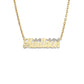 Better Jewelry Script Carved 14K Gold Nameplate Necklace
