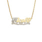 Better Jewelry Heart Script 10K Gold Nameplate Necklace