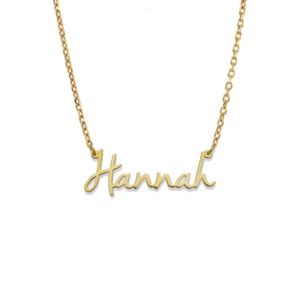 Better Jewelry Magnolia 10K Gold Nameplate Necklace