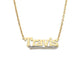 Better Jewelry Block 10K Gold Nameplate Necklace
