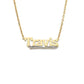 Better Jewelry Block 14K Gold Nameplate Necklace