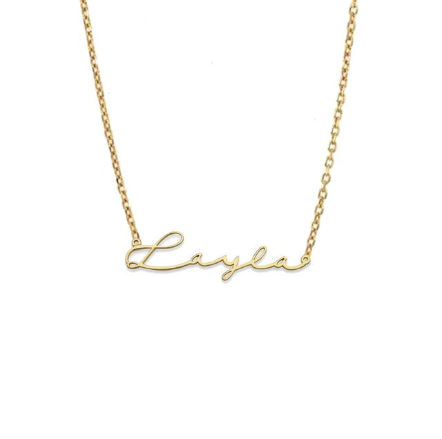Better Jewelry Signature 10K Gold Name Necklace