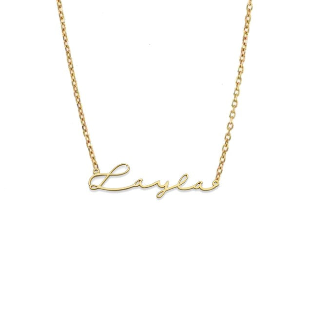 Better Jewelry Signature 14K Gold Name Necklace