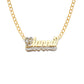 Better Jewelry Two Hearts 10K Gold Double Nameplate Necklace