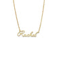 Better Jewelry Angelface 10K Gold Nameplate Necklace