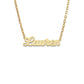 Better Jewelry Simple Script 14K Gold Nameplate Necklace