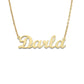 Better Jewelry Classic Style 14K Gold Nameplate Necklace
