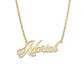 Better Jewelry Elegant 10K Gold Nameplate Necklace