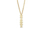 Better Jewelry Block Vertical 14K Gold Nameplate Necklace