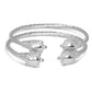Better Jewelry Coiled Rope West Indian Bangles w. Turtle Ends .925 Sterling Silver (1 pair)