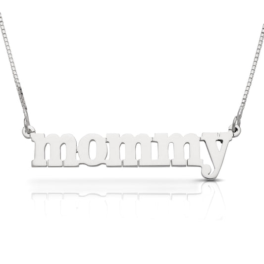 Better Jewelry Personalized .925 Sterling Silver Block Letter Necklace (MADE IN USA)