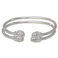 Better Jewelry Pharaoh Ends West Indian Bangles .925 Sterling Silver (Pair)