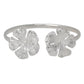 Better Jewelry Large Hibiscus Flower .925 Sterling Silver Bangle, 24 grams, 1 piece