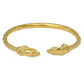 Better Jewelry Praying Hands Ends West Indian Bangle 14K Gold Plated.925 Sterling Silver, 1 piece
