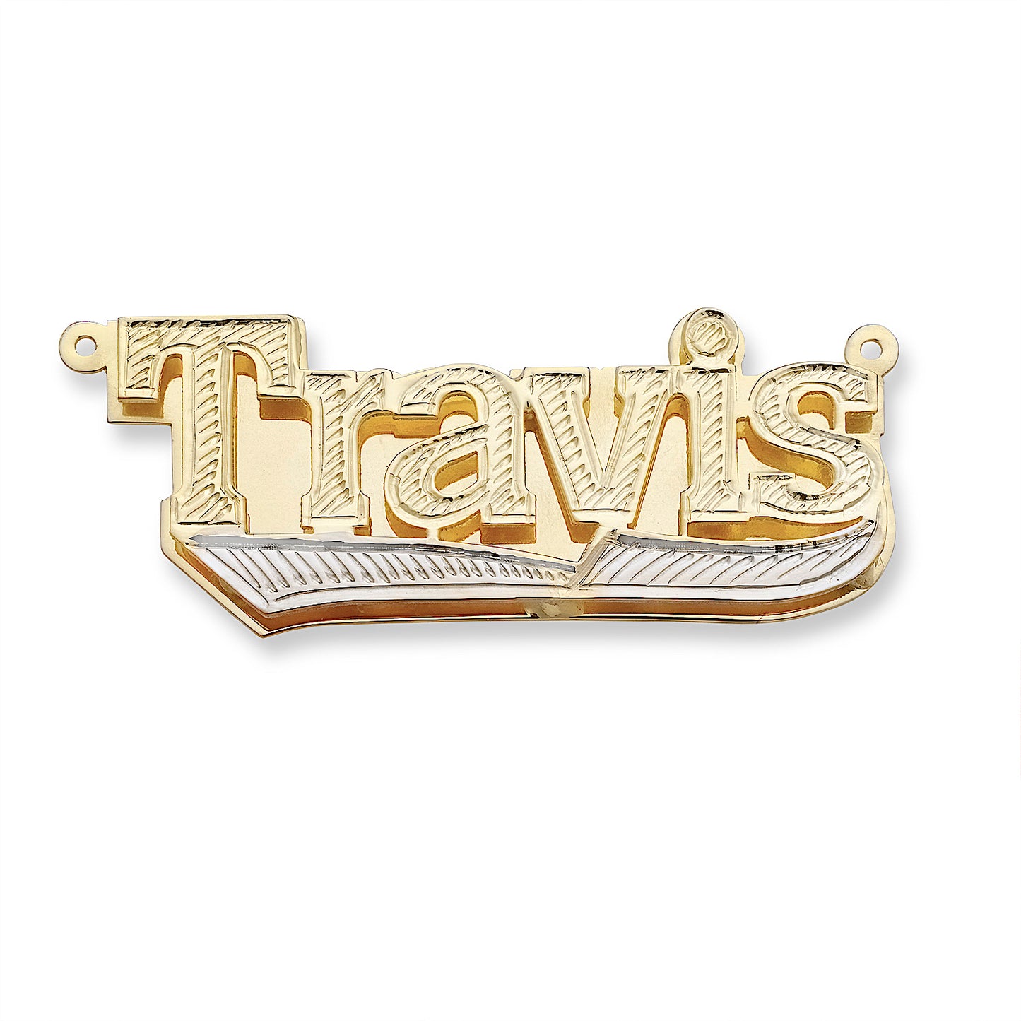 Better Jewelry 10K Gold Double Nameplate Necklace