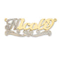 Better Jewelry Heart Script 14K Gold Nameplate Necklace