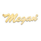 Better Jewelry Thin Cursive 10K Gold Nameplate Necklace