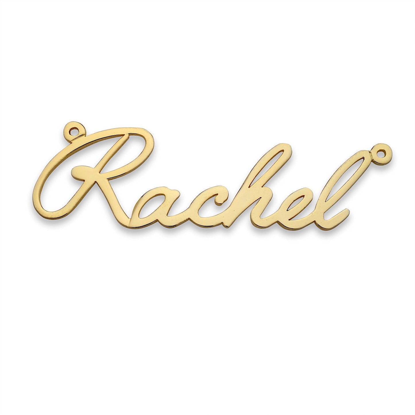 Better Jewelry Angelface 14K Gold Nameplate Necklace