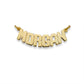 Better Jewelry Curb Block 10K Gold Nameplate Necklace