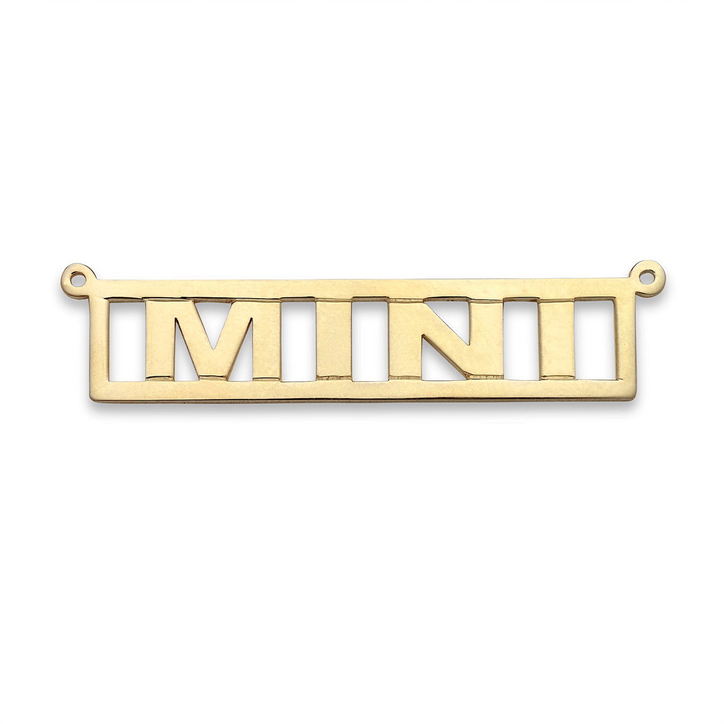 Better Jewelry Block 10K Gold Nameplate Necklace
