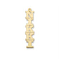 Better Jewelry Block Vertical 14K Gold Nameplate Necklace
