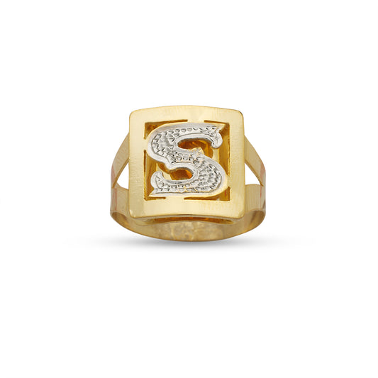 Better Jewelry Initial 10K Gold Ring