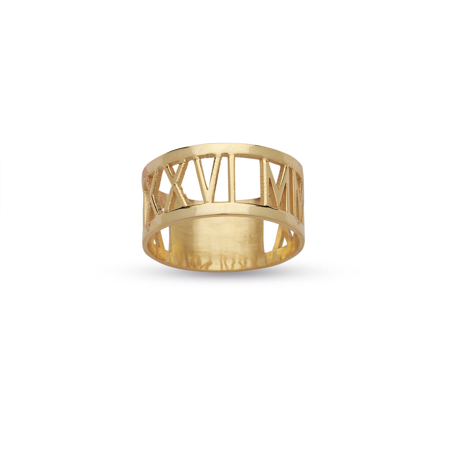 Better Jewelry Custom Roman Numerals 10K Gold Ring