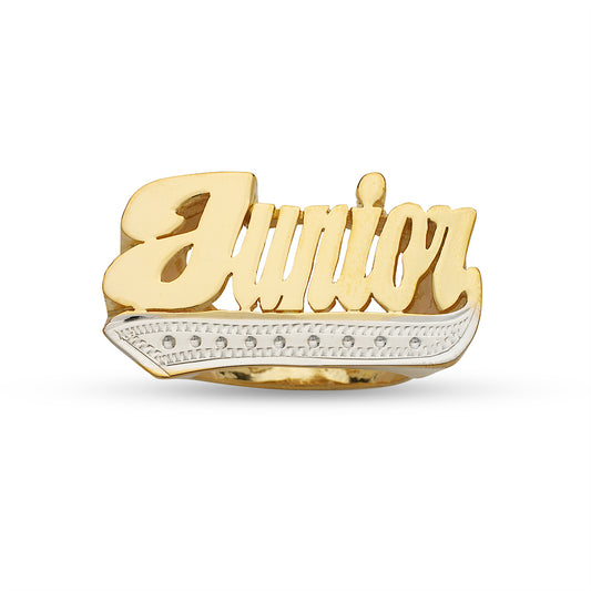 Better Jewelry Script 10K Gold Name Ring