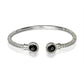 Better Jewelry Evil Eye West Indian Bangle .925 Sterling Silver (1 piece)