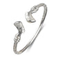 Better Jewelry Queen Nefertiti .925 Sterling Silver Thick West Indian Bangle - 1 piece