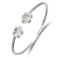 Better Jewelry Flower .925 Sterling Silver West Indian Bangles (1 piece) (Made in USA)