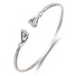 Better Jewelry Fist .925 Sterling Silver West Indian Bangles (Pair) (Made in USA)