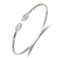 Better Jewelry Grape Bunch Ends .925 Sterling Silver West Indian Bangle - 1 PIECE