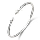 Better Jewelry Pyramid .925 Sterling Silver West Indian Bangles (Pair) (Made in USA)