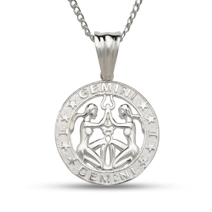 Better Jewelry .925 Sterling Silver Zodiac Sign Necklace