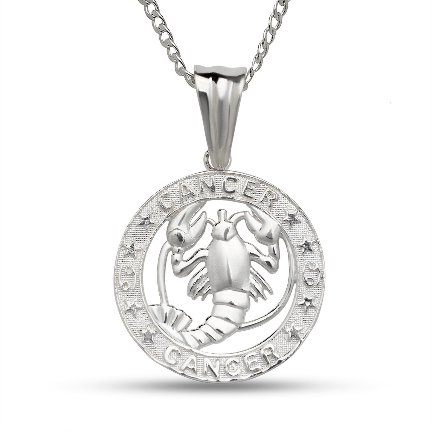 Better Jewelry .925 Sterling Silver Zodiac Sign Necklace