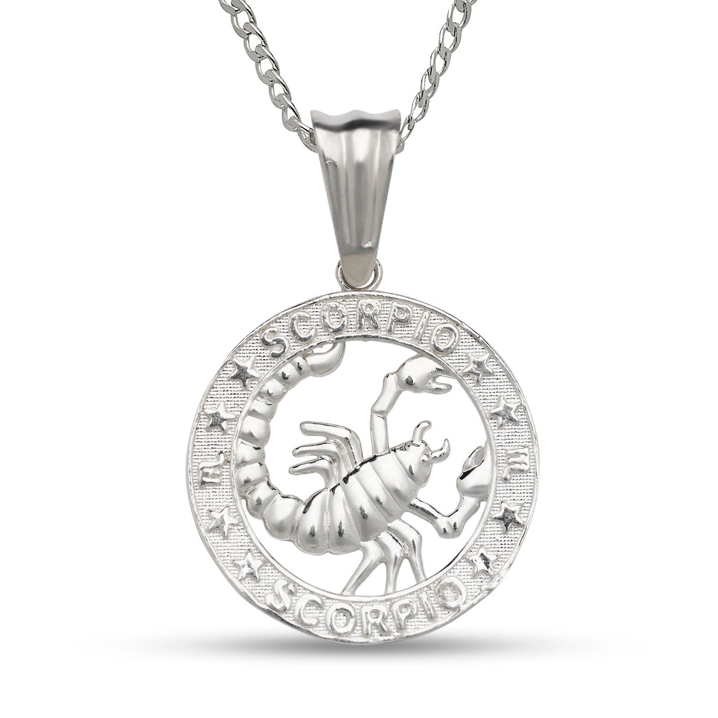 Better Jewelry .925 Sterling Silver Zodiac Sign Necklace