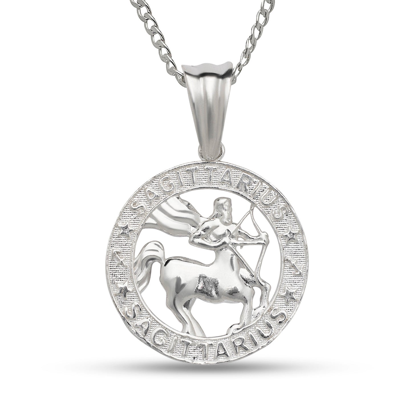 Better Jewelry .925 Sterling Silver Zodiac Sign Necklace