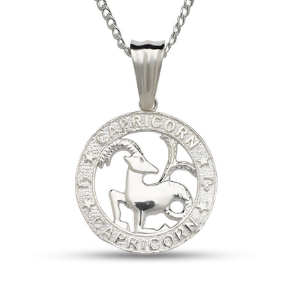 Better Jewelry .925 Sterling Silver Zodiac Sign Necklace