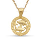 Better Jewelry .925 Sterling Silver Zodiac Sign Necklace 14K Gold Plated