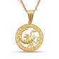 Better Jewelry .925 Sterling Silver Zodiac Sign Necklace 14K Gold Plated